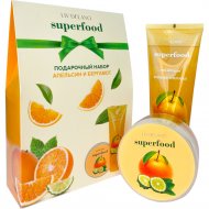 Подарочный набор «Liv Delano» Superfood. Апельсин и бергамот, гель для душа, 250 мл + крем-контур для тела антицеллюлитный, 240 г
