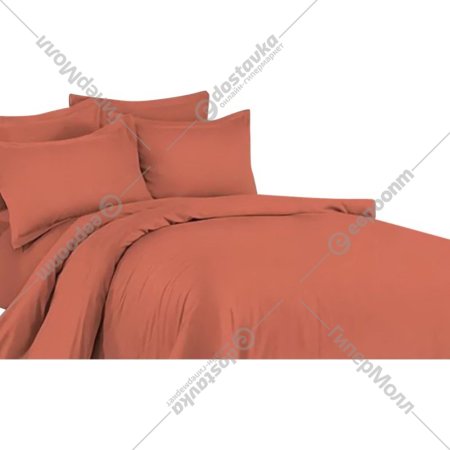 Комплект постельного белья «Luxor» №16-1541 TPX, евро, корал, сатин