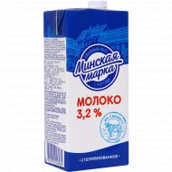 Молоко «Минская марка» стерилизованное, 3.2%