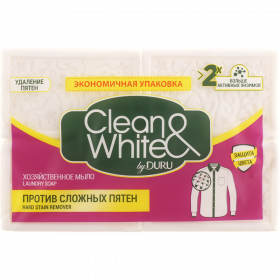 Мыло хозяйственное «Clean&White» против пятен, 4х120 г