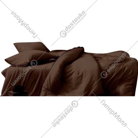 Комплект постельного белья «Luxor» №19-1217 TPX, 2-спальный с европростыней, шоколад, поплин