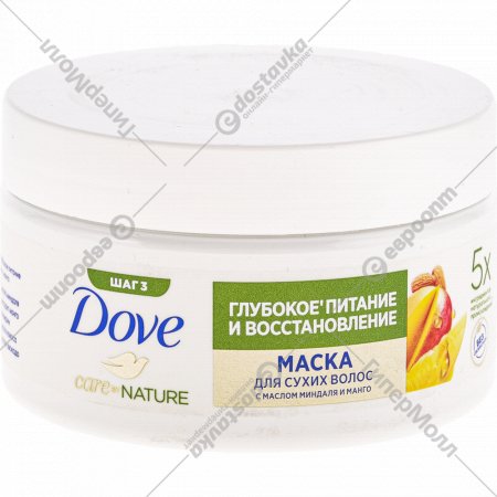 Маска для сухих волос «Dove» с маслом миндаля и манго, 300 мл