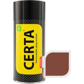 Эмаль «Certa» тер­мо­стой­кая, 500°С, ко­рич­не­вый 8017, 520 мл