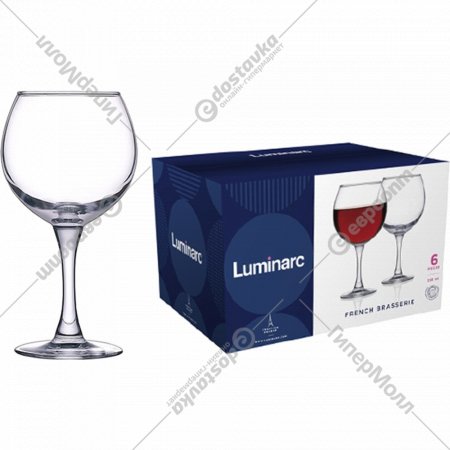 Набор бокалов «Luminarc» French brasserie P1882, 6 шт, 350 мл