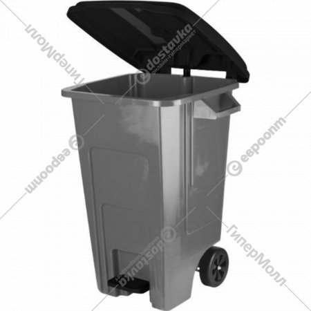 Бак для мусора «Plastic Republic» Freestyle, с крышкой, на колесах, SC700221026, 100 л