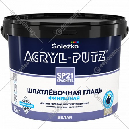 Шпатлевка «Sniezka» Acryl Putz SP21 Finish, 15 кг