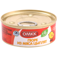

Конс.мясн."ПЮРЕ ИЗ МЯСА ЦЫПЛЯТ" РБ 100г