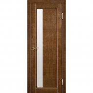Дверь «Массив сосны» Вега 6 ЧО Темный орех/Матовое, 200х60 см