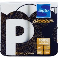 Бумага туалетная «Sipto» Premium, белая, трёхслойная, 4 рулона