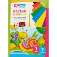 Цветной картон ArtSpace, Нкм7-7дв_28665, 7 листов