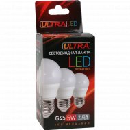 Лампа светодиодная «Ultra» LED G45 5W E27 3000K
