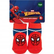 Носки для животных «Triol» Marvel Человек-паук, размер S, 65x25 мм, 12231030