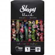 Женские прокладки для критических дней «Sleepy Natural» Black, Normal, 24 шт