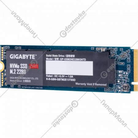 SSD диск «Gigabyte» 2280 256GB, GP-GSM2NE3256GNTD