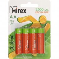 Набор аккумуляторов «Mirex» HR6-25-E4, 4 шт