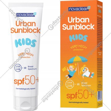 Солнцезащитный крем детский «NovaClear» Urban Sunblock Kids, SPF50+, 125 мл