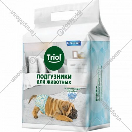 Подгузник для животных «Triol» размер XL, вес собаки 22-30 кг, 10541005 10 шт