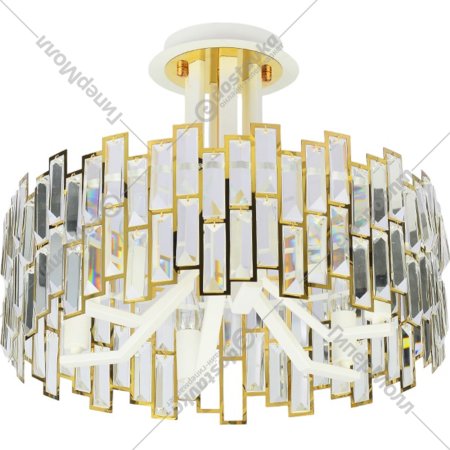 Подвесная люстра «Ambrella light» TR5051 GD/WH/CL, золото/белый/прозрачный