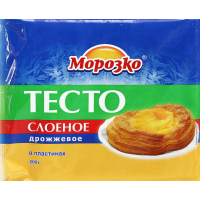 

Тесто "МОРОЗКО" (слоен,дрожжев) 400 г