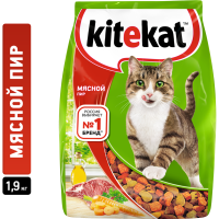 

Корм для котов "KITEKAT"(мяс.пир)1,9кг