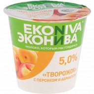 Продукт творожный «ЭкоНива» творожок с персиком и абрикосом, 5%, 125 г