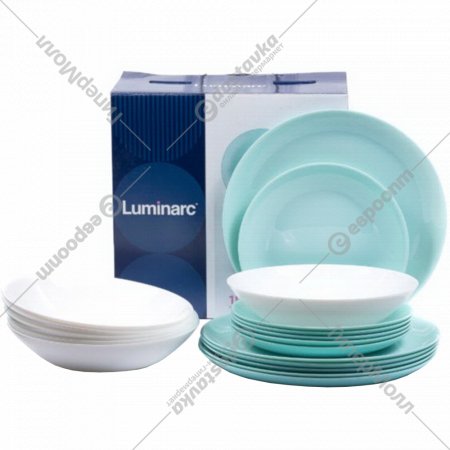 Набор тарелок «Luminarc» Diwali color, 18 штук, 19х20х25 см