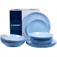 Набор тарелок «Luminarc» Diwali light blue, 18 штук, 19х20х25 см