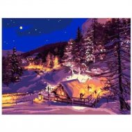 Картина по номерам «Lori» Морозная ночь, Ркн/ф-275, 28х38 см