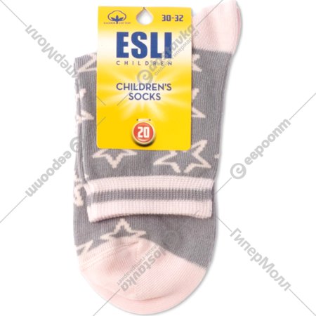 Носки детские «Esli» серые, размер 22, 21С-90СПЕ
