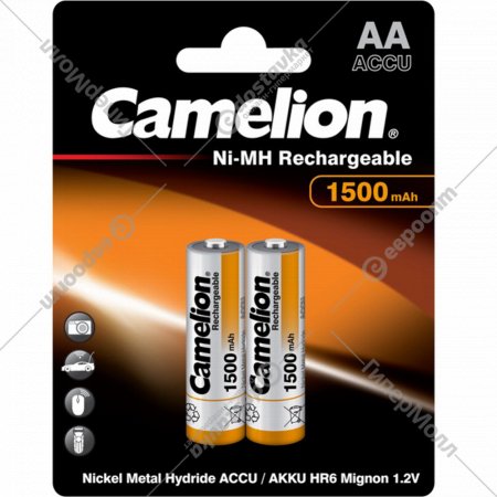 Комплект аккумуляторов «Camelion» NH-AA1500BP2, 2 шт