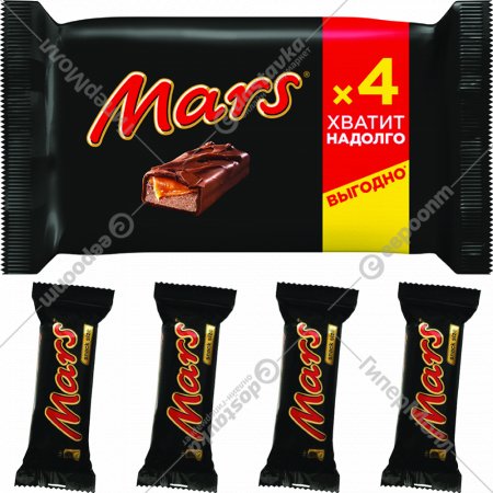 Шоколадный батончик «Mars» с нугой и карамелью, 162 г