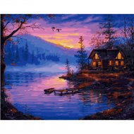Картина по номерам «Menglei» Ночное озеро, VP35, 40х50 см