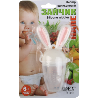 

Ниблер силиконовый «ЗАЙЧИК» розовый