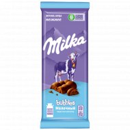 Шоколад пористый «Milka» Bubbles, молочный, 76 г