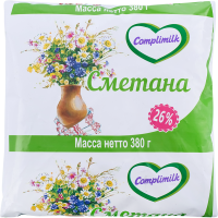 

Сметана 26% (пленка) 380г