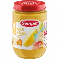 Пюре фруктовое «Semper» манго и банан, 190 г