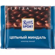 Шоколад «Ritter Sport» темный с цельным миндалем, 100 г