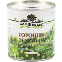 

Горошек конс."NATUR BRAVO" (ж/б) 212мл