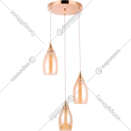 Подвесной светильник «Ambrella light» TR3549/3 GD/TI, золото/янтарь