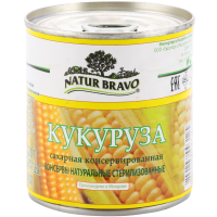 

Кукуруза конс."NATUR BRAVO" (ж/б) 212мл