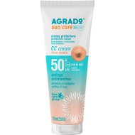 СС-крем солнцезащитный «Agrado» Влагостойкий, с коллагеном и тонирующим эффектом, SPF50+, тон средний, 75 мл