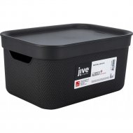 Корзина с крышкой «Rotho» Jive Deco Box, 1052208046, угольный черный, 5 л
