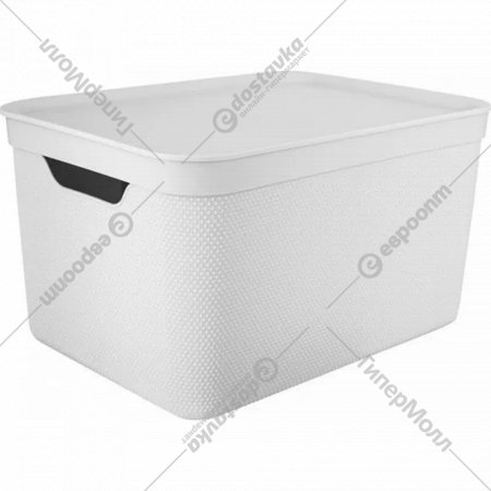 Корзина с крышкой «Rotho» Jive Deco Box, 1052301023, белый, 16 л