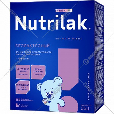 Смесь сухая «Nutrilak» Premium безлактозная, 350 г