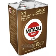 Моторное масло «Mitasu» Motor Oil 5W30, MJ-120-6, 6 л