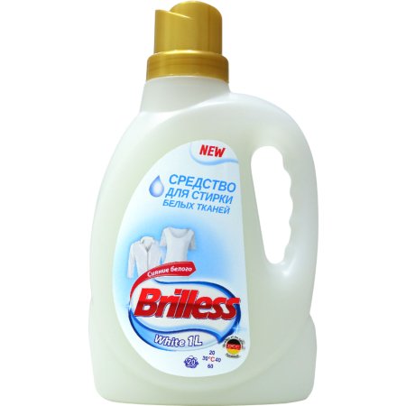 Гель для стирки Brilless для белого, 1 л