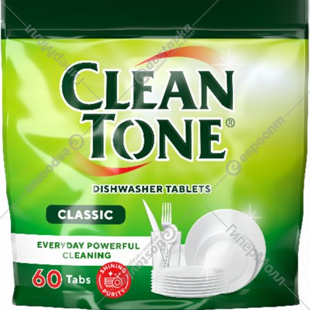 Таблетки для посудомоечных машин «Clean Tone» 60 шт