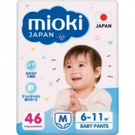 Подгузники-трусики детские «Mioki» размер M, 6-11 кг, 46 шт