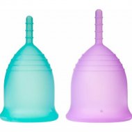 Набор менструальных чаш «Bradex» Clarity Cup, SX 0052, размер S+L, 2 шт