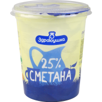 

Сметана 25% (пл/ст) Борисов 400 г